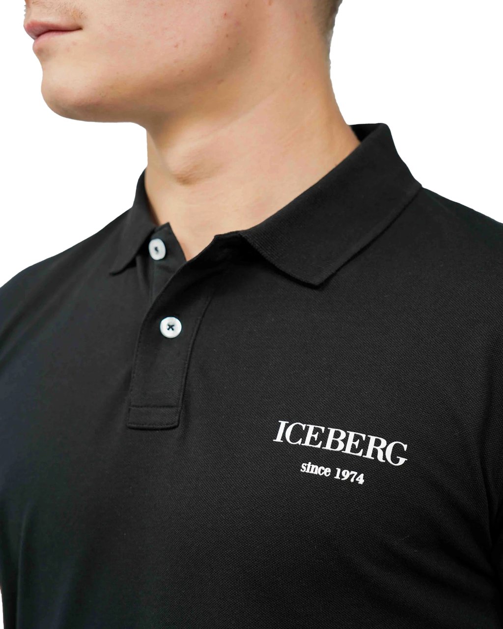 Iceberg Black Polo Zwart