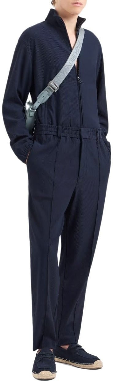 Emporio Armani Trousers Blue Blauw