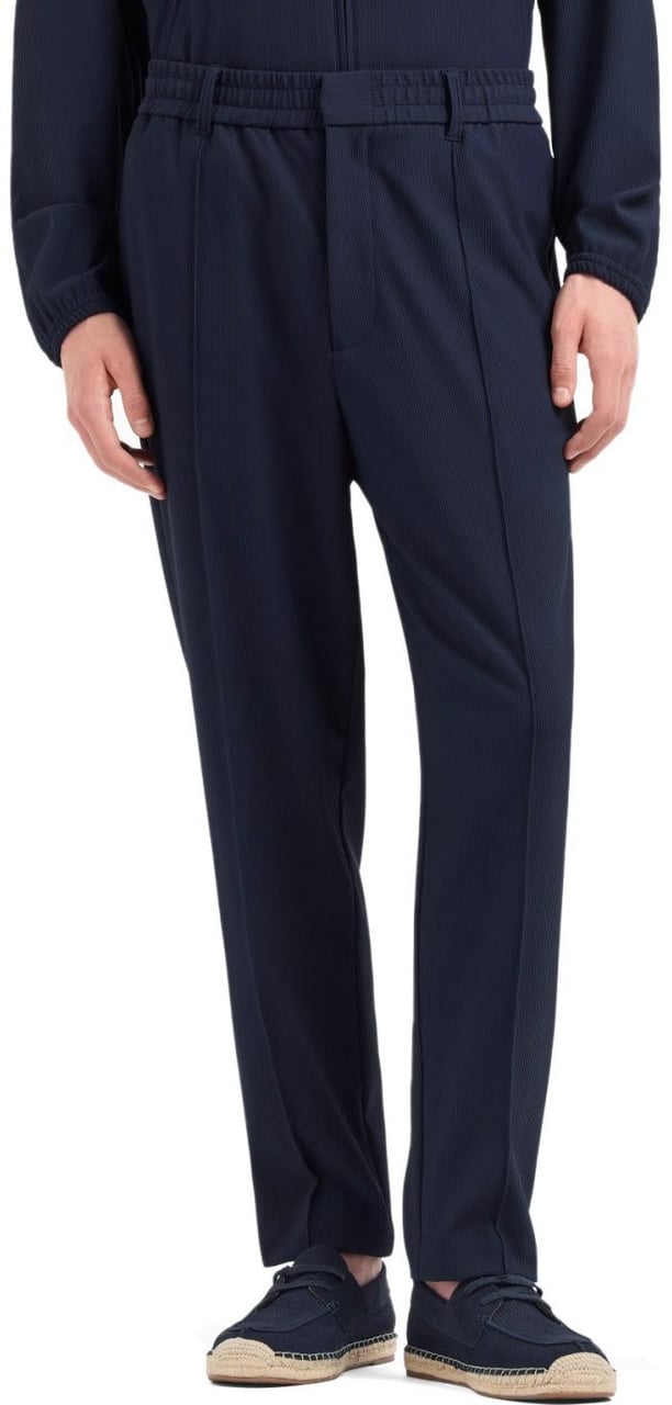 Emporio Armani Trousers Blue Blauw