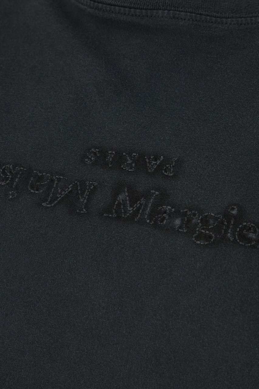 Maison Margiela T-shirts And Polos Black Zwart