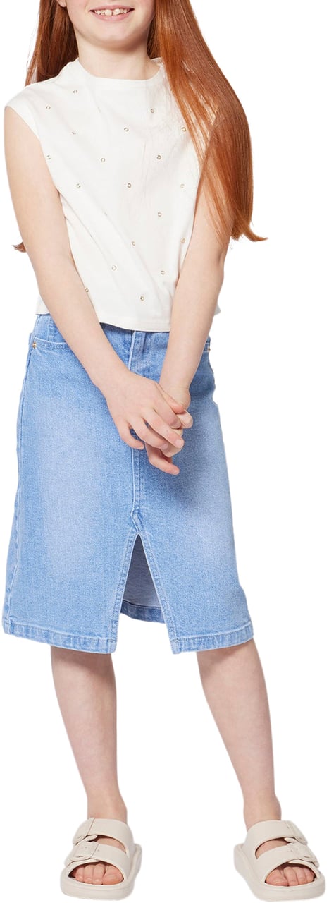 Michael Kors Michael Kors Kinder Meisjes Rokje In Jeans Blauw