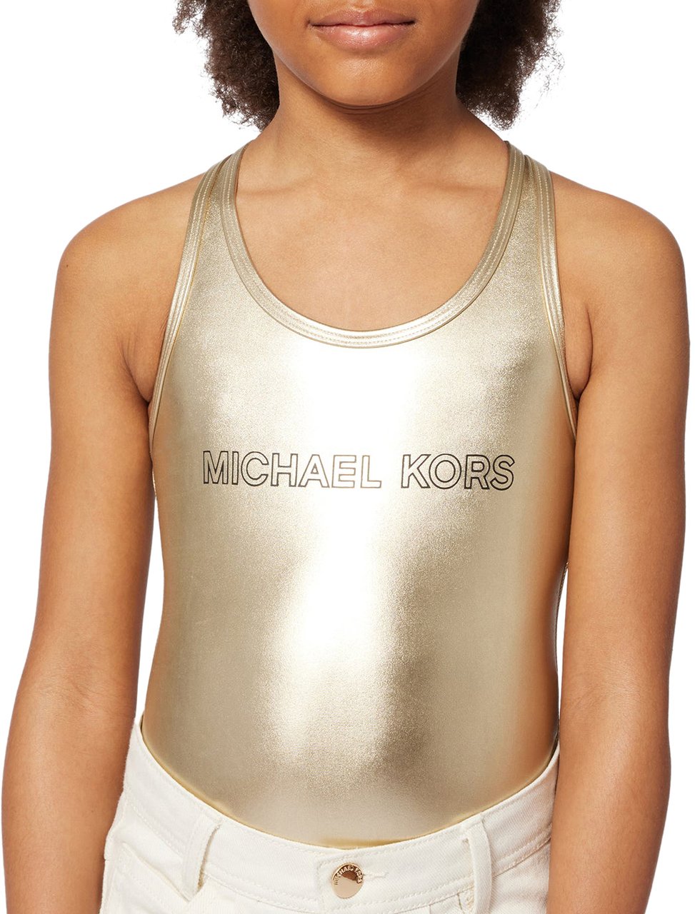 Michael Kors Michael Kors Kinder Meisjes Zwemkleding In Goud Metallic