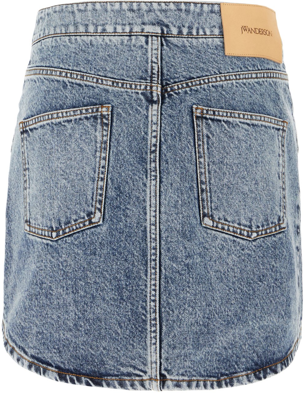 J.W. Anderson Patch Pocket Mini Skirt Mid Blue Blauw