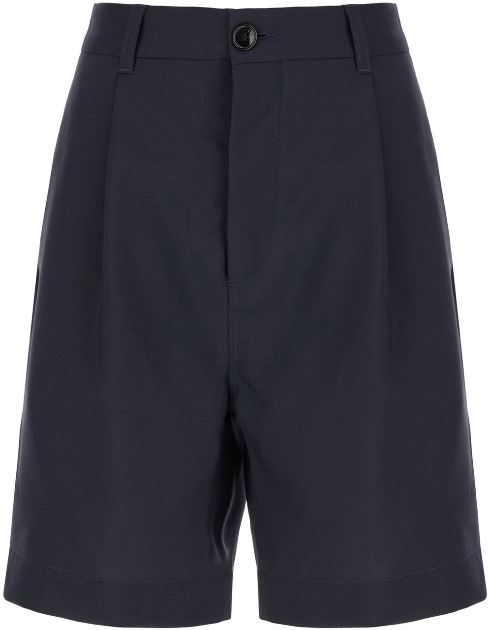 Marni Marni Navy blue wool bermuda shorts Blauw