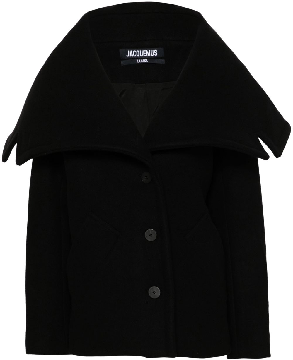Jacquemus Coats Black Zwart