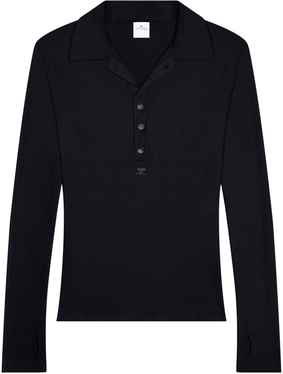 COURREGES T-Shirts And Polos Black Zwart