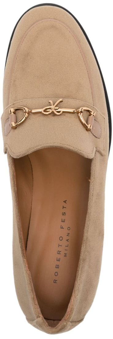 Roberto Festa Flat Shoes Golden Goud