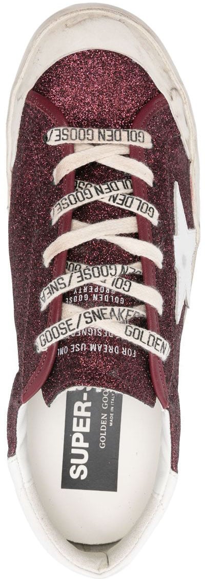Golden Goose Sneakers Bordeauxwhite Rood