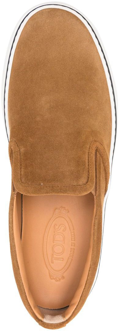 Tod's Flat Shoes Monks Robe Bruin