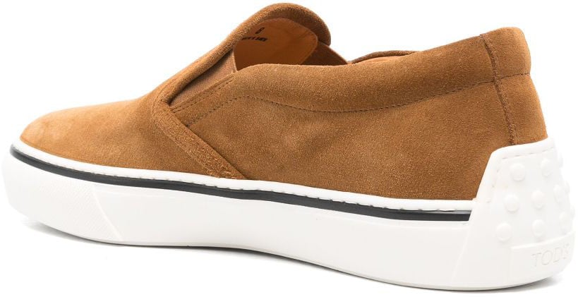 Tod's Flat Shoes Monks Robe Bruin