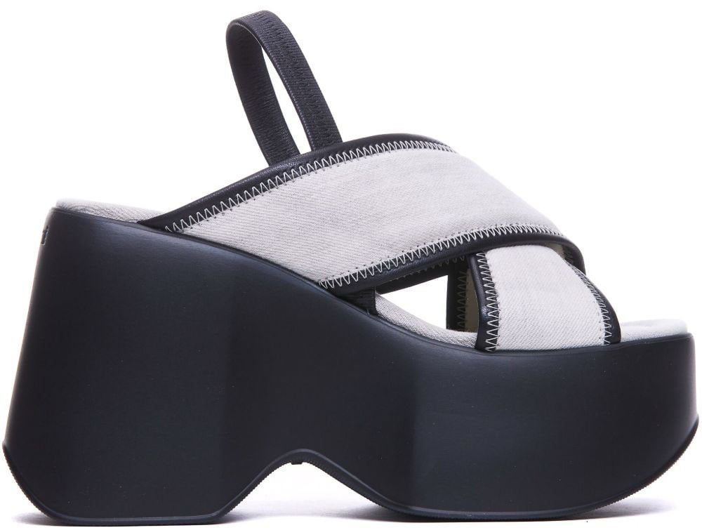 Vic Matie Sandals White Black Zwart