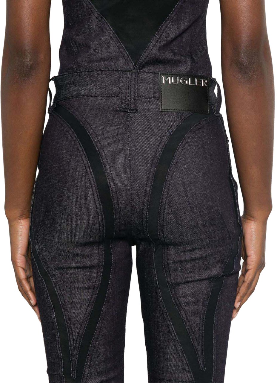 MUGLER Trousers Raw Blueblack Divers
