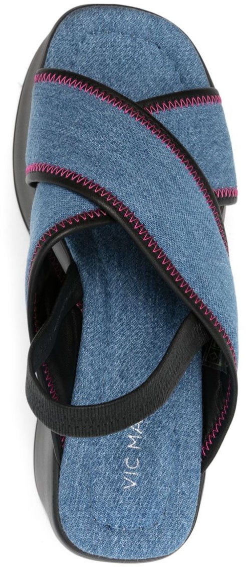 Vic Matie Sandals Denim Blauw