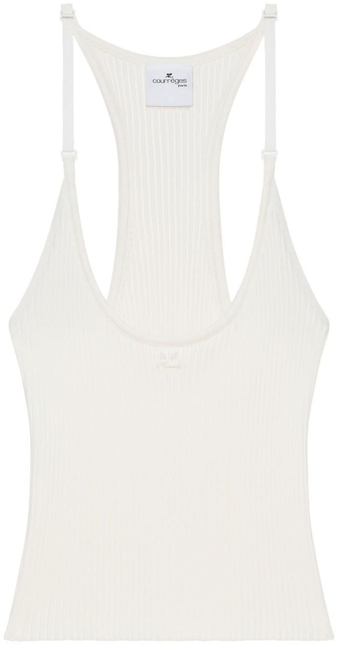 COURREGES Top Heritage White Wit