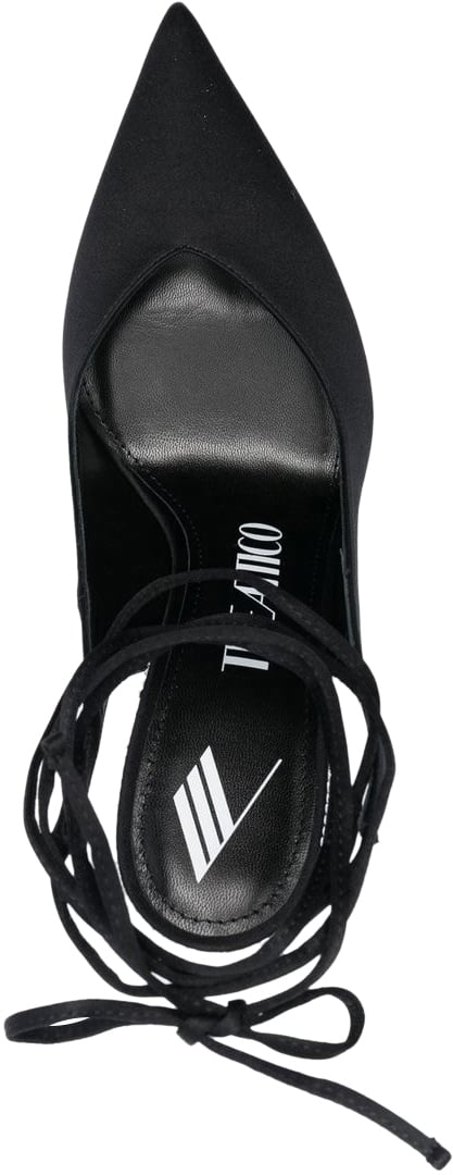 The Attico Sandals Black Silver Zwart