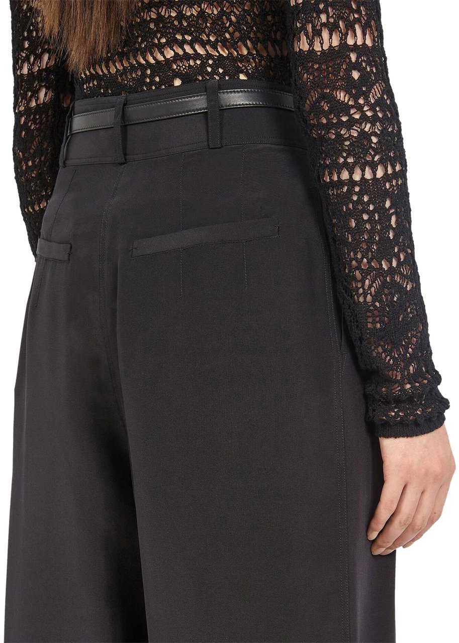 Ferragamo Trousers Black Zwart
