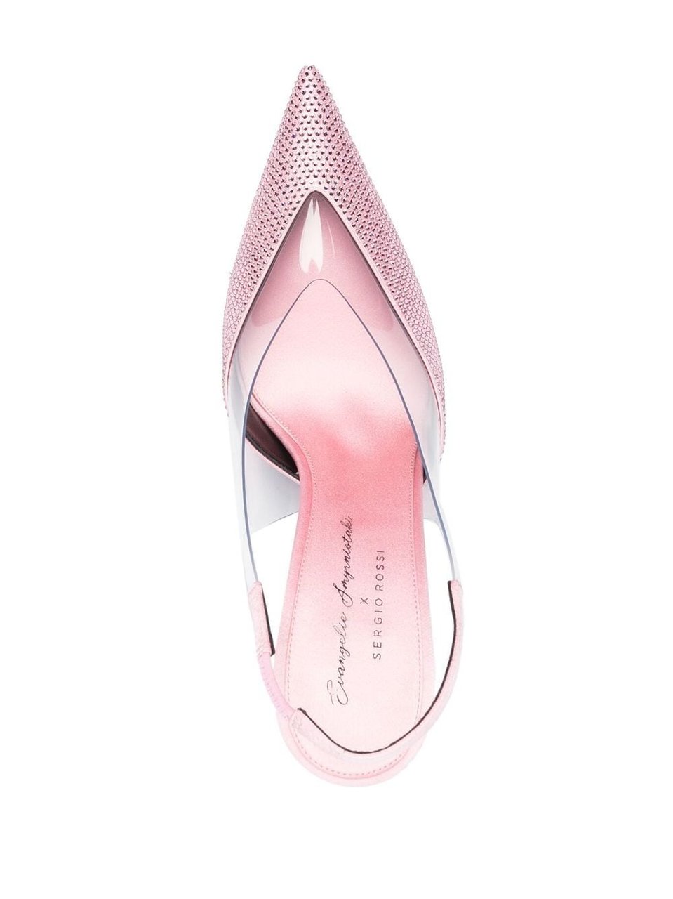 Sergio Rossi With Heel Pink Strass Roze