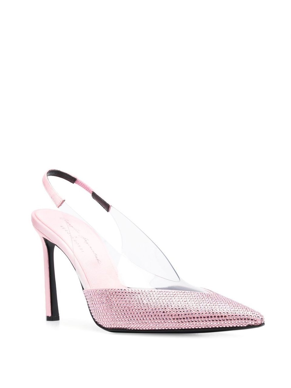Sergio Rossi With Heel Pink Strass Roze