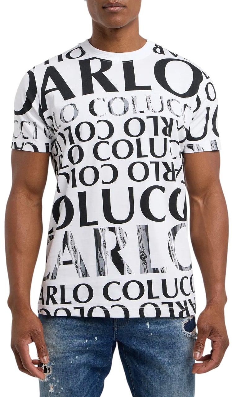 Carlo Colucci Heren T-shirt Wit