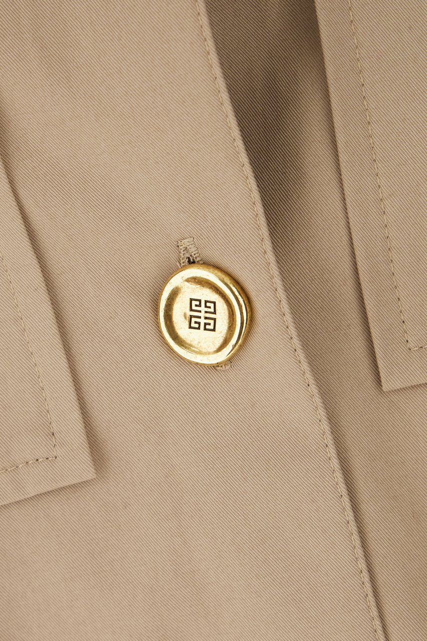 Givenchy Givenchy Cappuccino cotton shirt dress Bruin