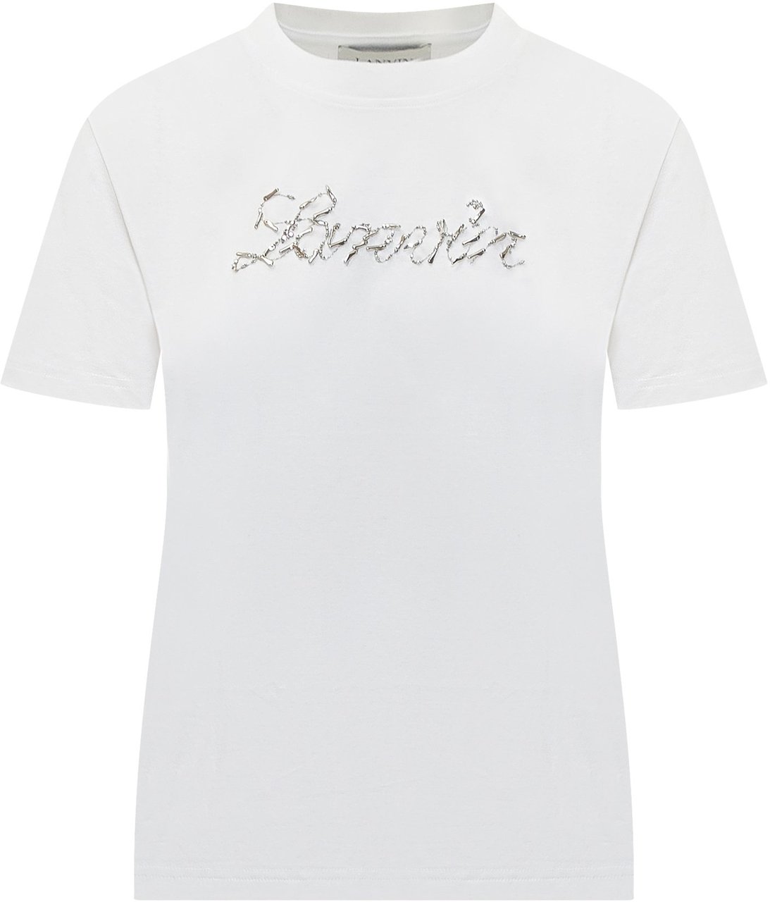Lanvin T-Shirt con Logo Wit
