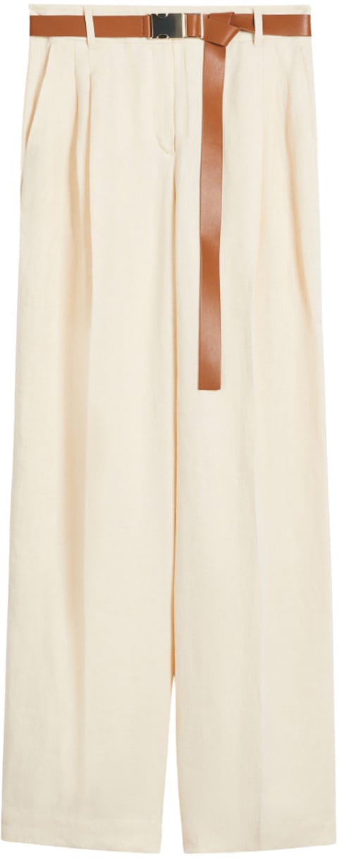 Max Mara Trousers White Wit