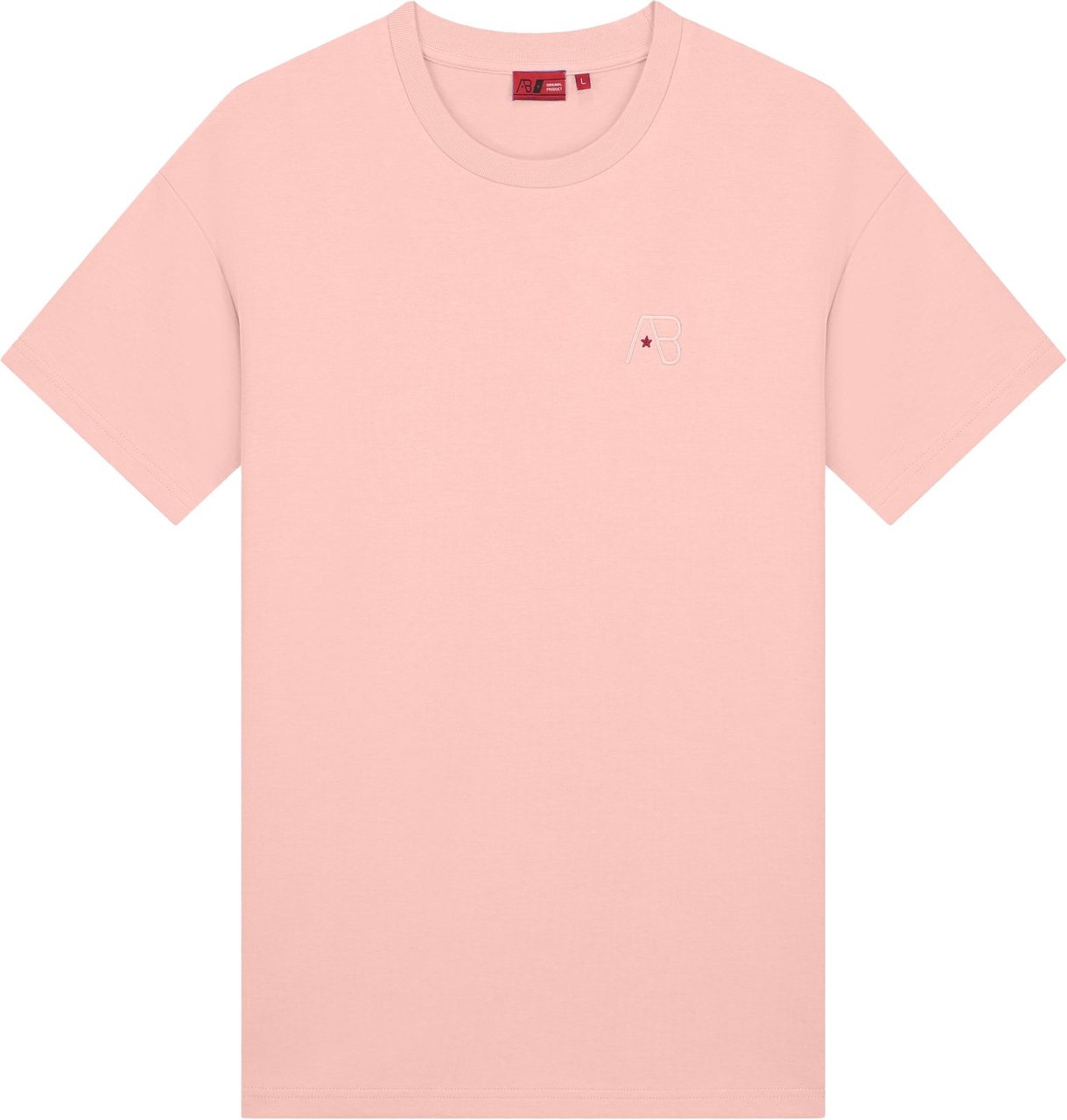 AB Lifestyle AB Lifestyle Regular Fit Tee Roze