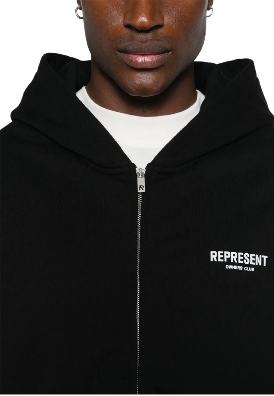 Represent Heren Owners Club Zip Hoodie Zwart Zwart