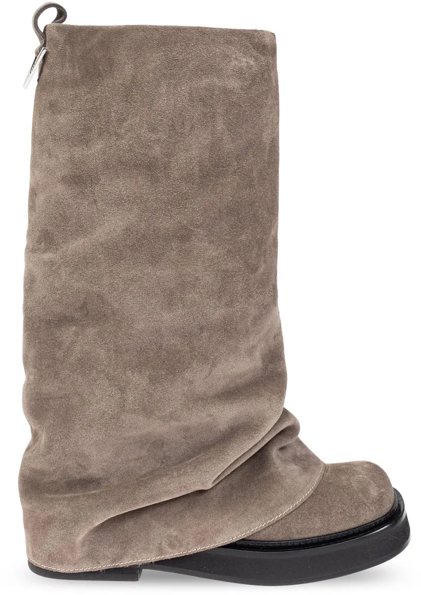The Attico Boots Dove Grey Grijs
