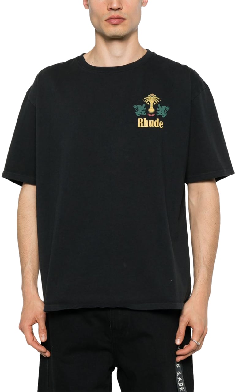Rhude Tabaco Tee Vintage Black Zwart