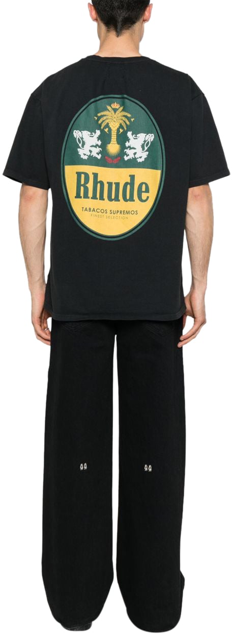 Rhude Tabaco Tee Vintage Black Zwart