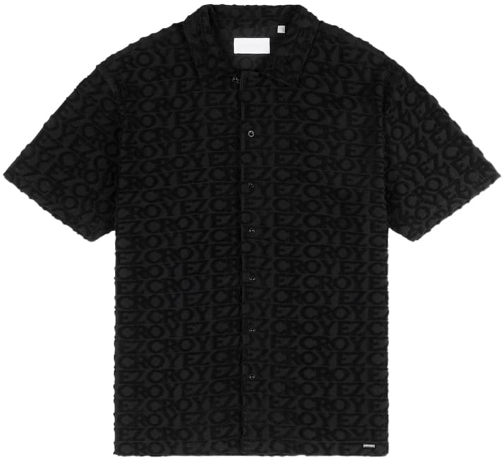 Croyez Croyez Monogram Towelling Shirt Zwart