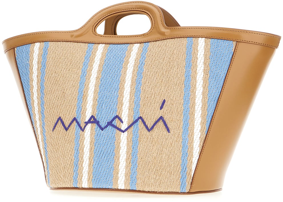 Marni Marni Multicolor raffia and leather Tropicalia handbag Divers