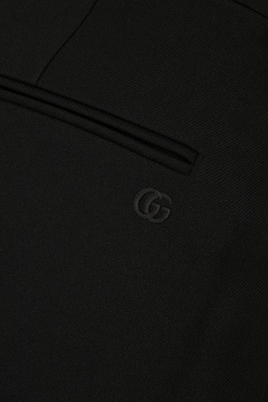 Gucci Gucci Black polyester pants Zwart
