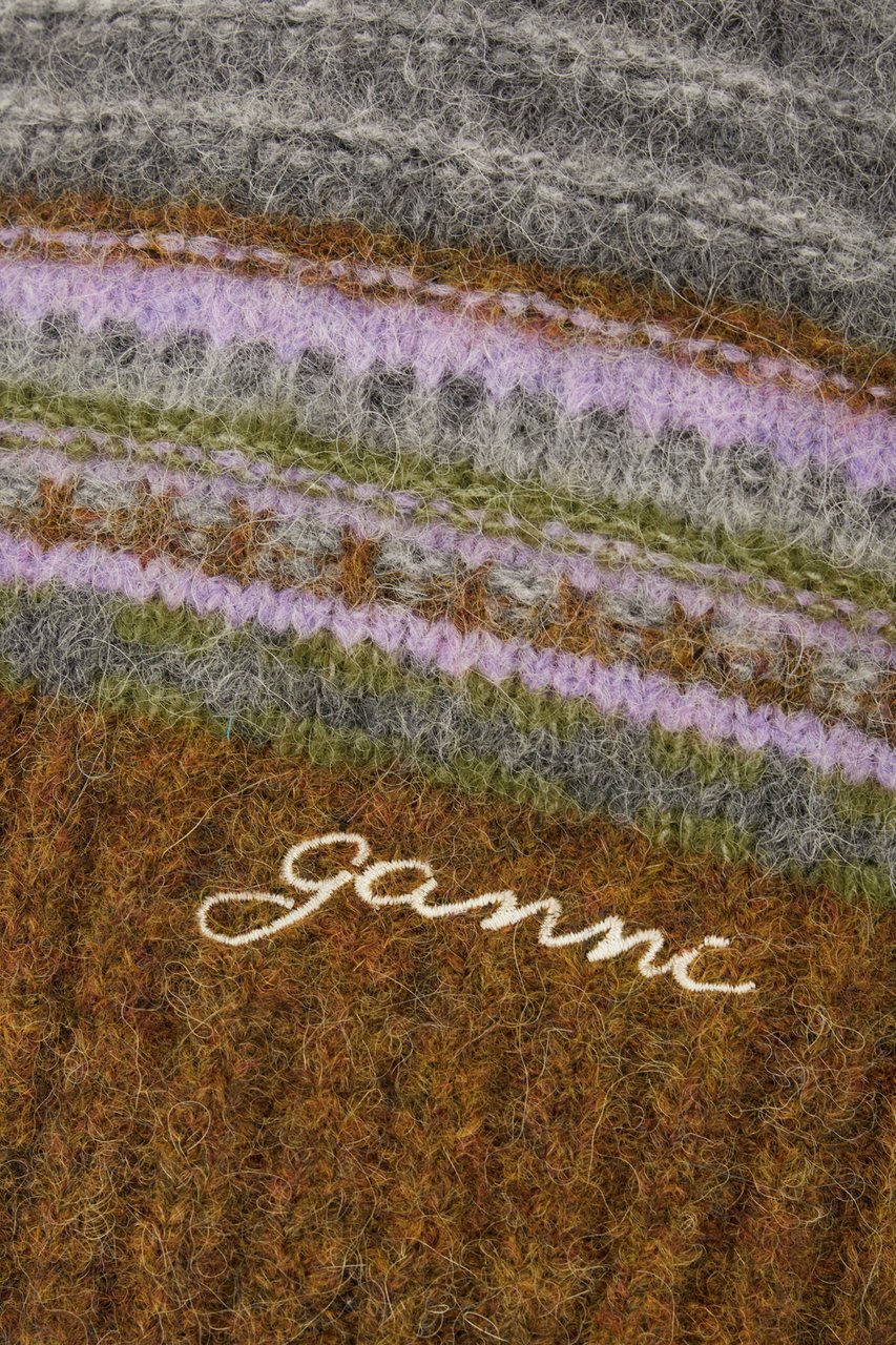 Ganni Ganni Embroidered stretch alpaca blend vest Divers