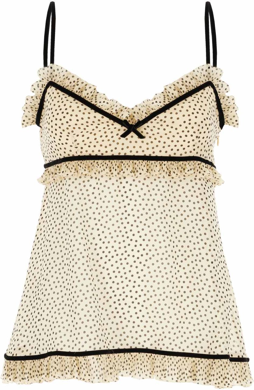 Valentino Valentino Printed silk top Divers