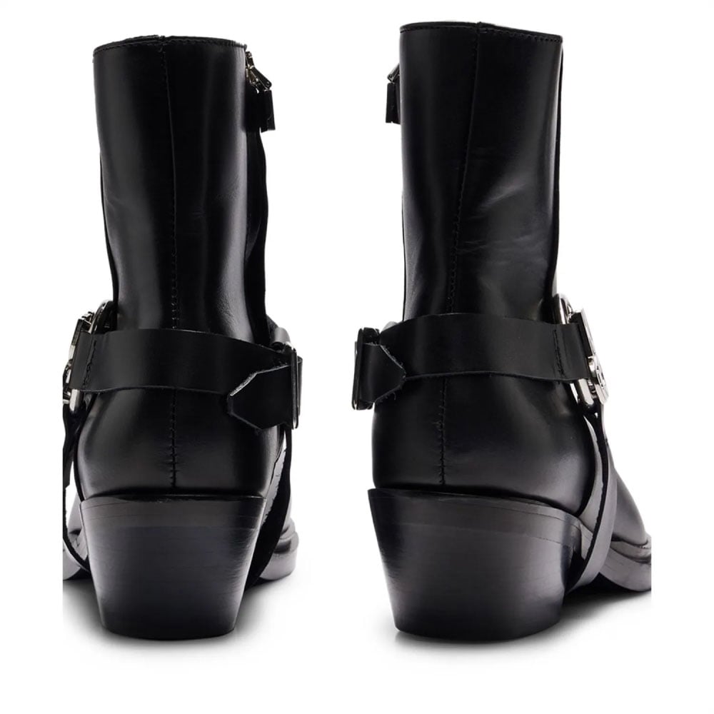 Boss Kody Stacked-logo Ankle Boots Zwart