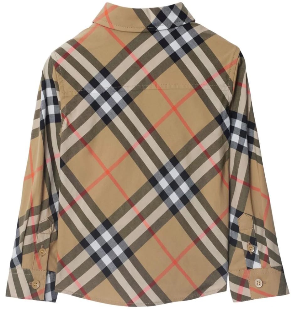 Burberry Inf Boy Shirts Beige