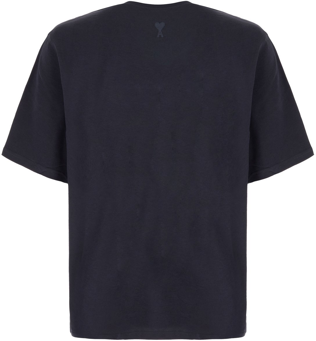 AMI Paris t shirt avec logo Blauw