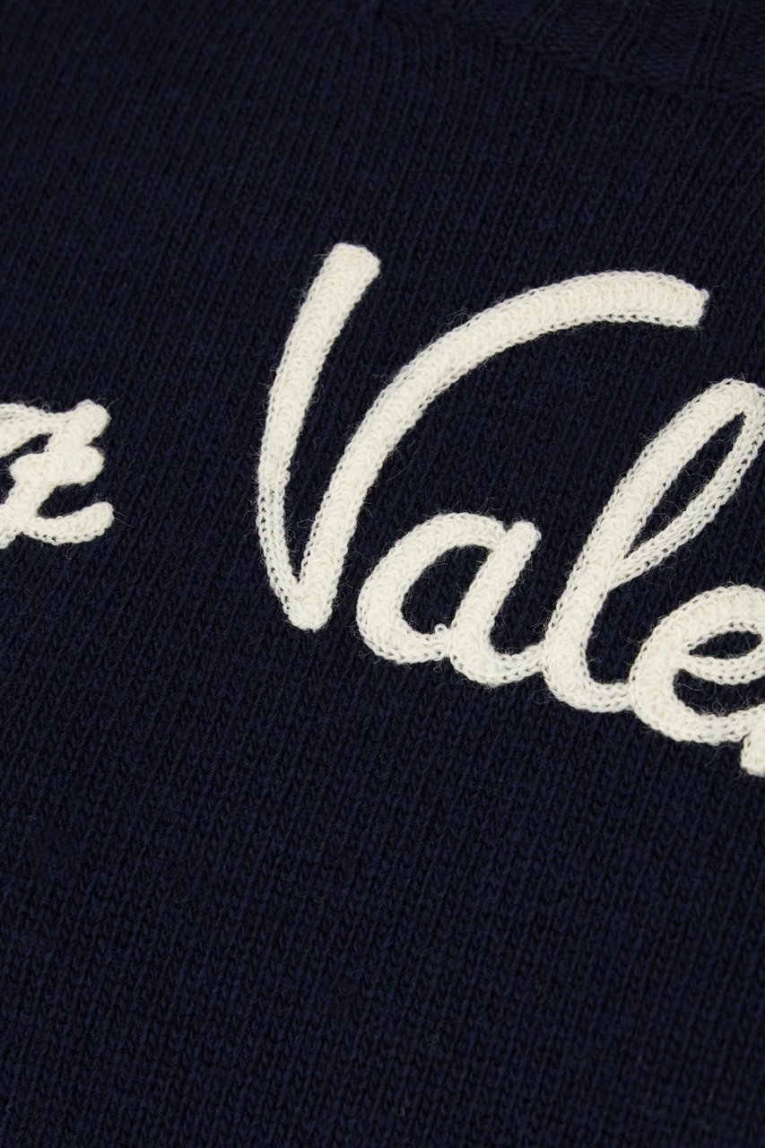 Valentino Garavani Knit Chez Valentino Blue Blauw