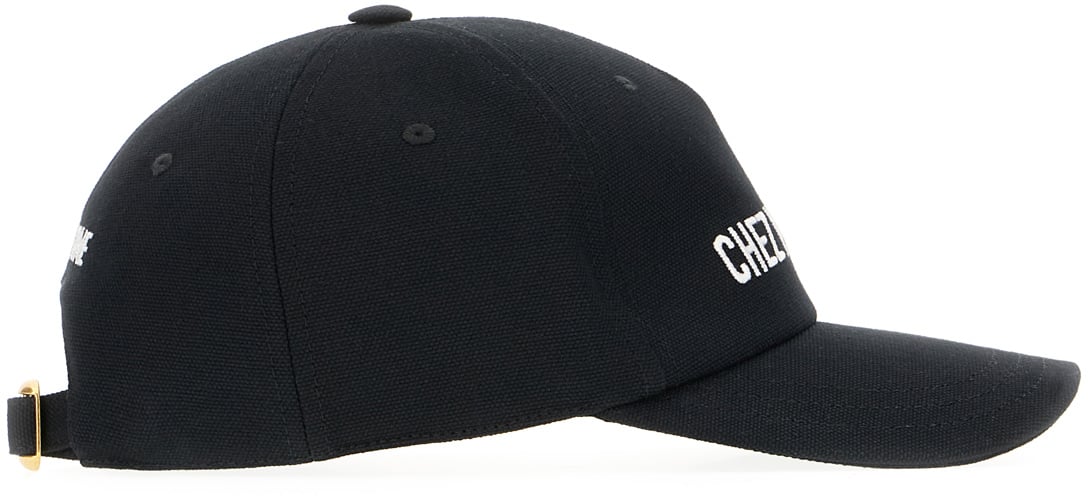 Valentino Valentino Black cotton baseball cap Zwart