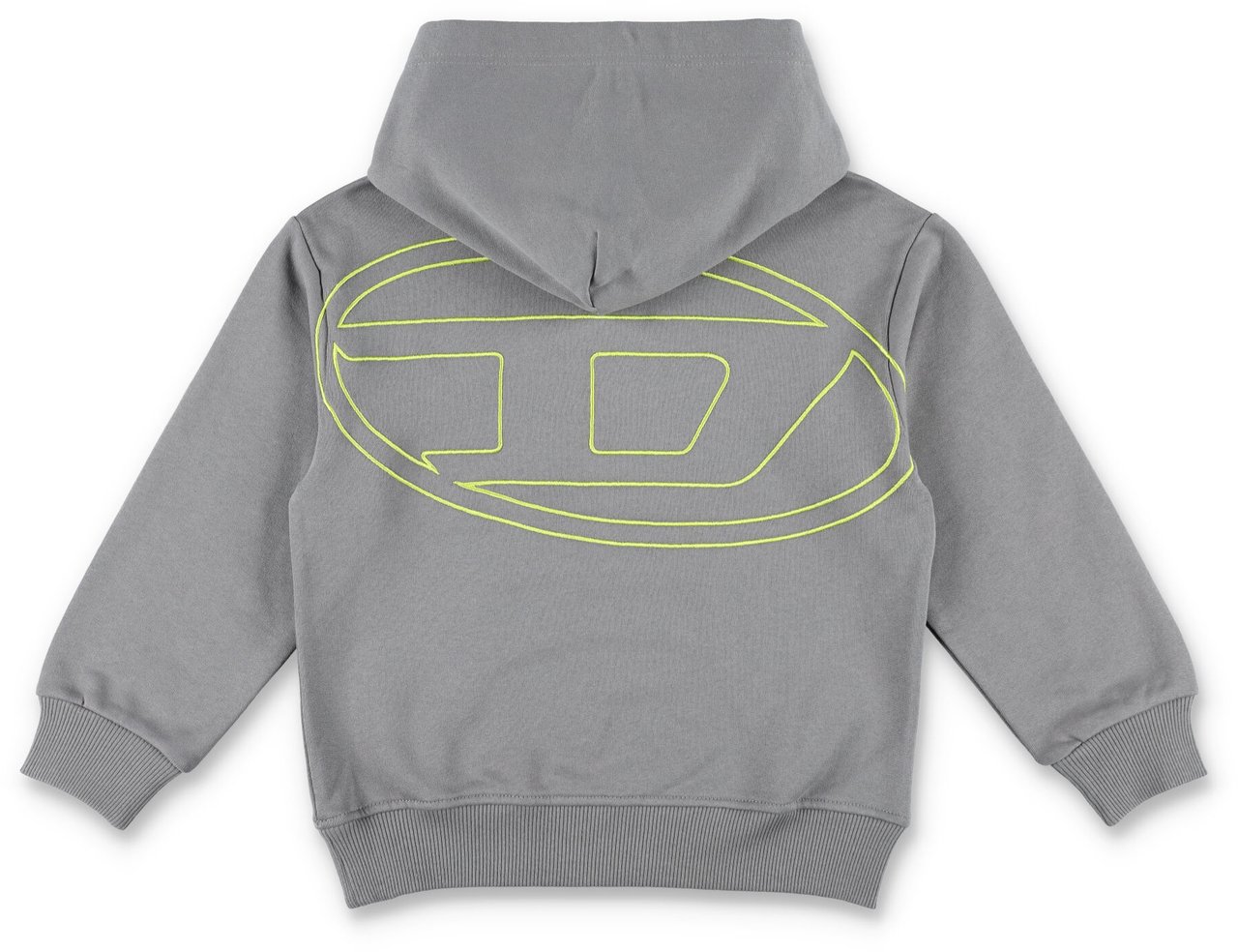 Diesel Hoodie Fleece D Big Back Grigio Grijs