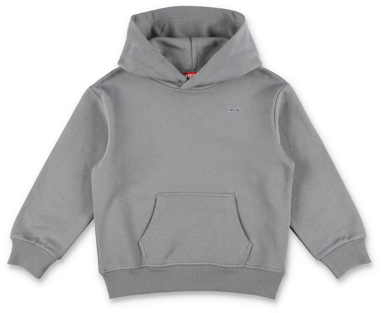 Diesel Hoodie Fleece D Big Back Grigio Grijs