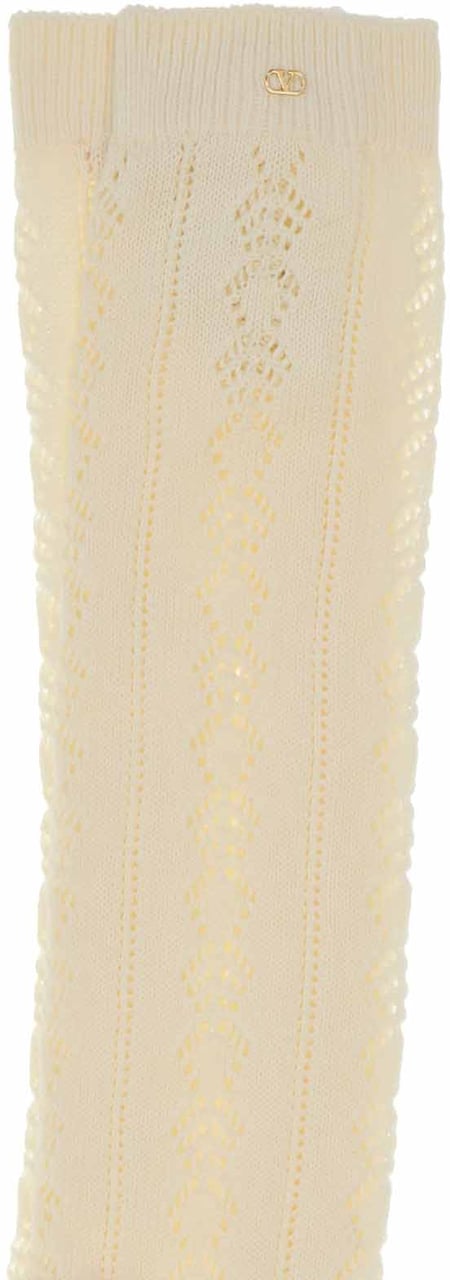 Valentino Valentino Ivory cotton socks Neutraal