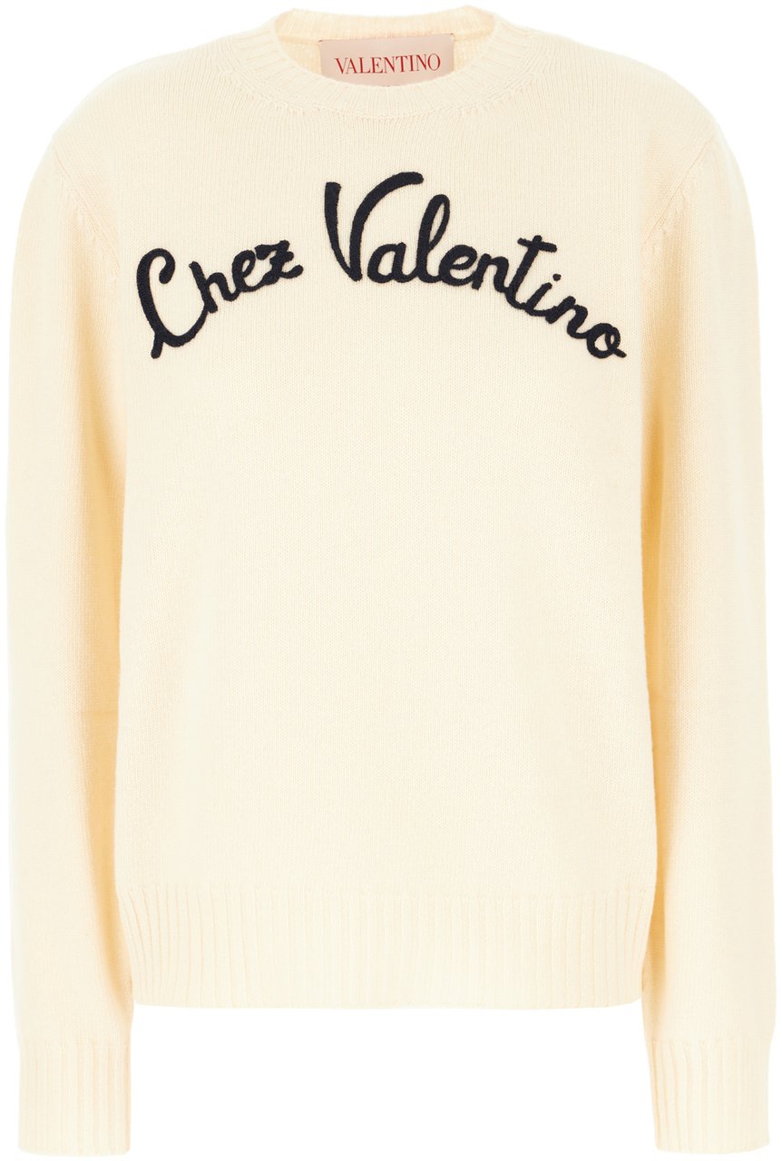 Valentino Valentino Cream wool sweater Geel