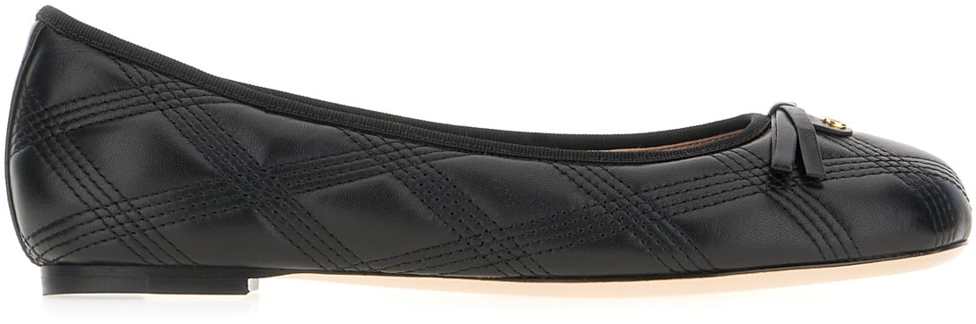 Valentino Valentino Black nappa leather ballerinas Zwart