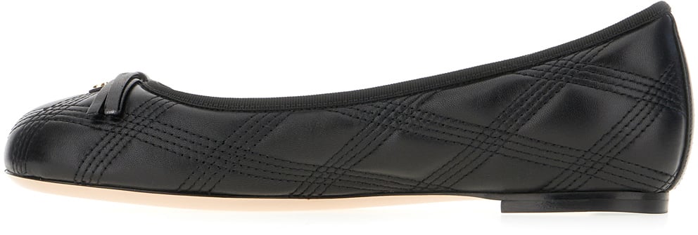 Valentino Valentino Black nappa leather ballerinas Zwart