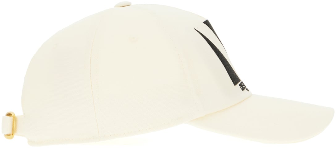 Valentino Valentino Ivory cotton baseball cap Neutraal