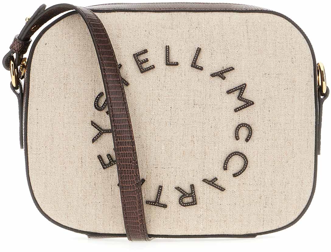 Stella McCartney Stella McCartney Cappuccino canvas crossbody bag Beige
