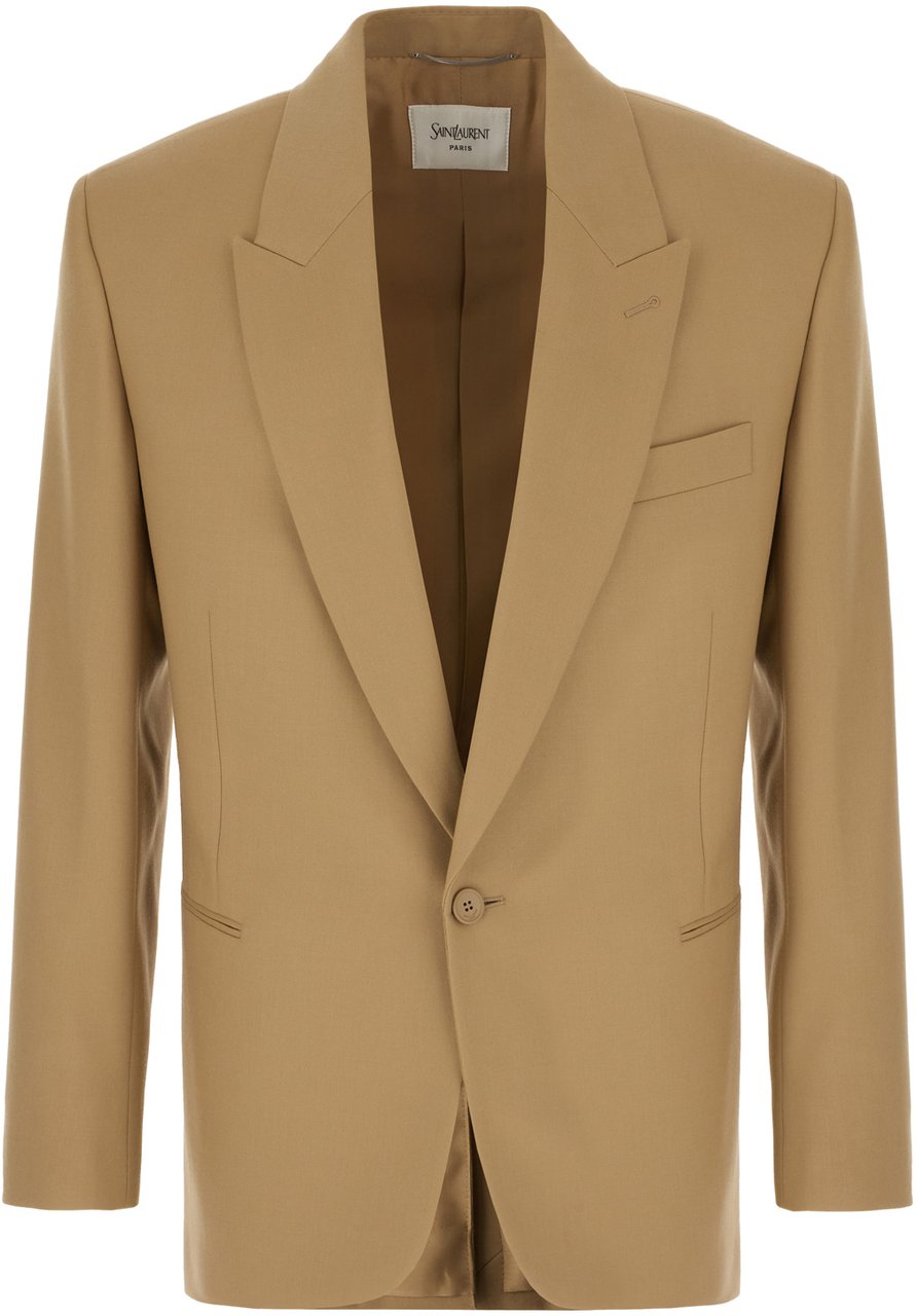 Saint Laurent Jackets Beige Beige